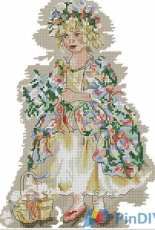 DMC K3277 - Paintbox Poppets Flowergirl