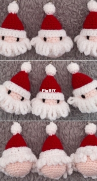 Crochet at Teris - Teri Hamilton - Santa Keychain - Free