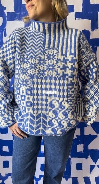 Nordic Mix Sweater by Laura Dalgaard - Fremstrikk Magazine