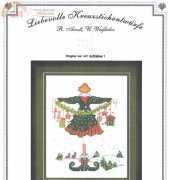 Liebevolle Kreuzstichentwürfe LKE W-66-12 Kleine Lulu zu Weihnachten 2012