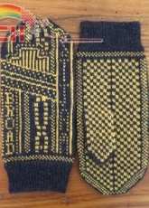Lights on Broadway Mittens by Kat Lewinski - free