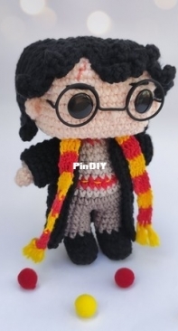 Art 13 amigurumi - Stephany Silva - Harry Potter  - Portuguese