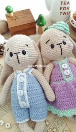 Kedi Peri Atölyesi / Atölyeleri - By Sedef - Sedef Bay - Mr. and Mrs. Bumble Bunny - Sr. y Sra. Bumble conejito - Spanish - Translated
