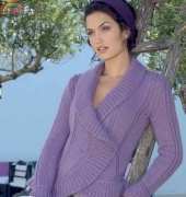 Rounded-edge Cardi -Knitting Fever [free]