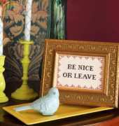 Subversive Cross Stitch - Be Nice or Jeave - Free