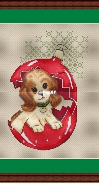 Puppy In The Ball by Nataliia Aksenova