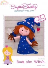 Super Skattig-N°15012-Felting Rosa the Witch/English Dutch