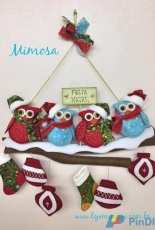 Loja Mimosa-N°203-Christmas Door Hanger-Portuguese