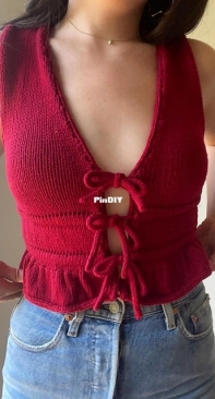 Tied and True Tank / Vest by Tamara Jordan