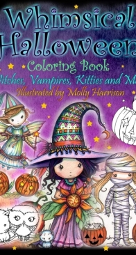 Whimsical Halloween  - Coloring Book - Molly Harrison
