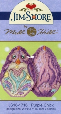 Mill Hill - Jim Shore JS18-1716 Purple Chick XSD