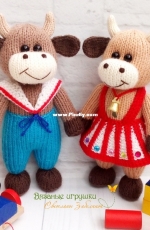 Bull and cow - Svetlana Zabelina - Russian