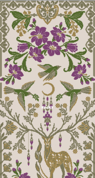 OwlForest Embroidery - Moon Deer XSD