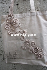 Belvetlace - Victoria Belvet - Summer Tote Bag - English or Russian