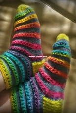 Raupensocken by Gaby M. Sternfeld-German-Free