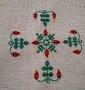 Rosehip in the needlework