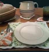 BRB kitchen table set by Sarah Tompkins Designs
