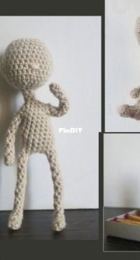 Ami Toys Handmade - Ami Design - Yevheniia Mashkovska - Tyni Doll base 9cm