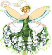Nora Corbett Spring Garden Party Collection for Pixie Couture NC129 Lily of the Valley PCS