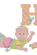 ABC Babies H from Las Labores de Ana Extra Baby 29 PCS