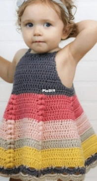 Winding Road Crochet - Lindsey Dale - Puff Stitch Crochet Toddler Dress - Free