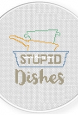 Daily Cross Stitch - Stupid Dishes