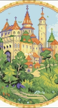 Stitching Land - Art Nouveau Castle  SAGA