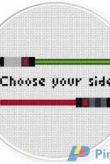 Daily Cross Stitch - Choose Your Side