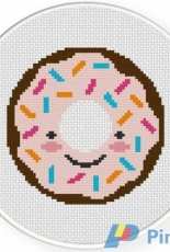 Daily Cross Stitch - Happy Donut