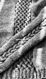 Dragon Moss Cable Sweater by Abbie Groves-Free