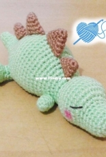 Eu quero croche - Adriana Gori - Sleeping baby dino - Portuguese - Free
