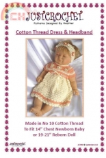Just Crochet - Heather Davidson - JC79NB Cotton Thread Dress Headband