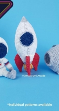 Amigurumi Arcade - Enya Verity - Astronaut, Moon and Rocket - Space Series - Chinese - Translated
