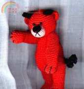 Miniature Thread Crochet Bears - Edith Molina - Nicky Devil Bear