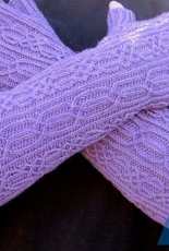 Wicklow Long Fingerless Mitts - Linda Lehman - Wearable Art Emporium