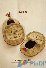 Kittying ying- Meinu Xing- Lion Baby Booties