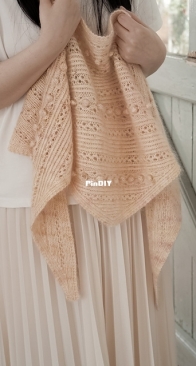 Soop Knits - Sweet Stripe Shawl by Manmi Choi  - English
