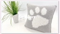 Jo to the World Creations - Jo Edwards - Paw Print Pillow Cover