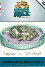 Heritage Crafts CRHB1139 Cats Rule - Happiness is Bed Shaped by Peter Underhill