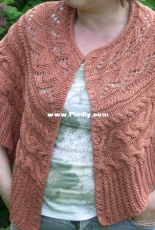 Aran Cable Circle Wrap by IzzyKnits-English,German-Free