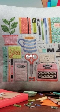 The Write Stuff by Emma Congdon from Cross Stitcher 370 PCS + XSD