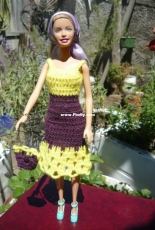 Maguinda Bolsón - Lidia dress and bag set for dolls