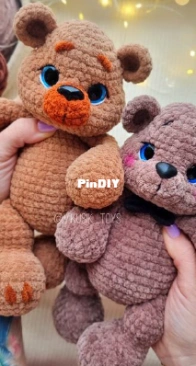 Vikusik toys - Viktoriya Kravchenko - Виктория Кравченко - Little Bear - Михасик - Russian