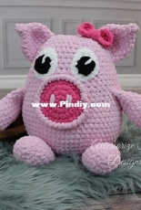 Accessorize the Design - Sara Blake - Pinky  the Pig Critter Cuddler