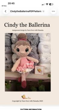 Yarn over with Natasha - Natasha Smuts - Cindy the Ballerina