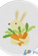 Daily Cross Stitch - Love me Carrots