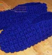 Sues Crochet and Knitting - Crocheted Seed Stitch Slippers