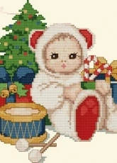 Ellen Maurer Stroh EMS Animal Babies - Little Drummer Bear PCS