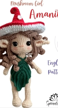 Spica Art Doll - Kader Akkol - Amanita Mushroom Girl - CAL version