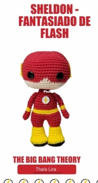 Thaís Lira e Mariane Rodrigues Cortes - Sheldon in Flash Costume -  Sheldon Fantasiado de Flash The Big Bang Theory - Portuguese